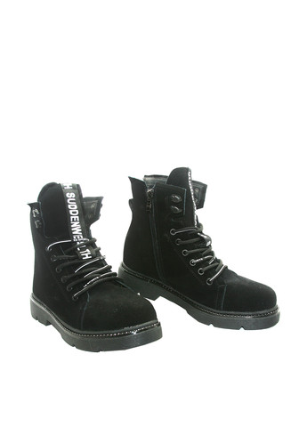 Зимние ботинки No Brand со шнуровкой из натуральной замши