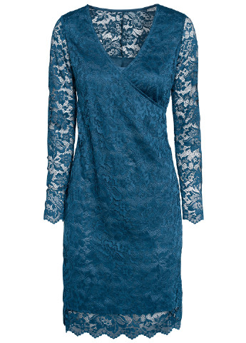 Бирюзовое вечернее платье для кормящих а-силуэт H&M