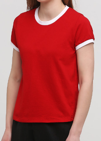 Красная летняя футболка Boohoo