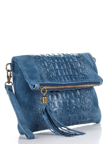 Сумка Diva's Bag однотонная синяя кэжуал