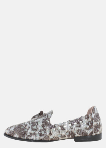 Жіночі балетки rv163 коричневий Violetti | коричневі абстрактні натуральна шкіра (317434417)