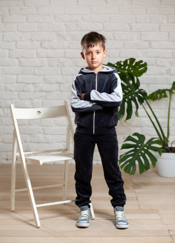 Серый демисезонный спортивный костюм для мальчика брючный V.O.G.