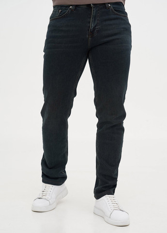 Серо-синие демисезонные слим джинсы Trend Collection