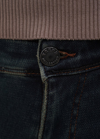 Серо-синие демисезонные слим джинсы Trend Collection