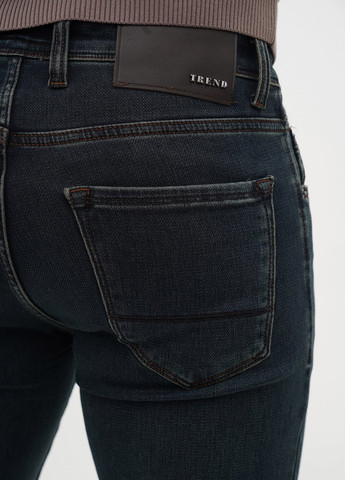 Серо-синие демисезонные слим джинсы Trend Collection