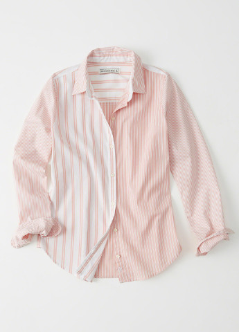 Светло-розовая кэжуал рубашка Abercrombie & Fitch