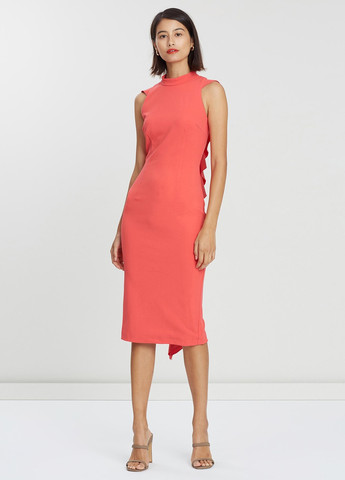 Коралова кежуал сукня футляр Mossman однотонна