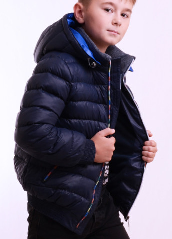 Темно-синя зимня зимова куртка-пуховик p47 Luxik Куртка-пуховик