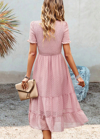 Рожево-лілова святковий, кежуал сукня кльош SHEIN однотонна