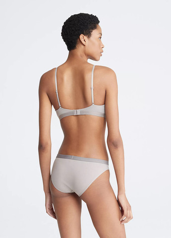 Серый топ бюстгальтер Calvin Klein без косточек хлопок