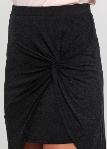 Черная кэжуал однотонная юбка Yest