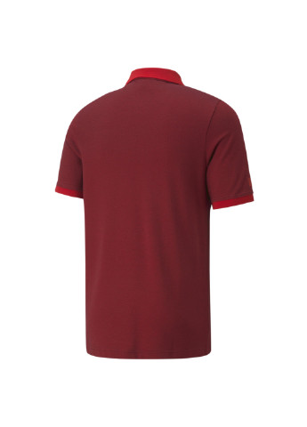 Красная демисезонная поло scuderia ferrari style two-tone men's polo shirt Puma