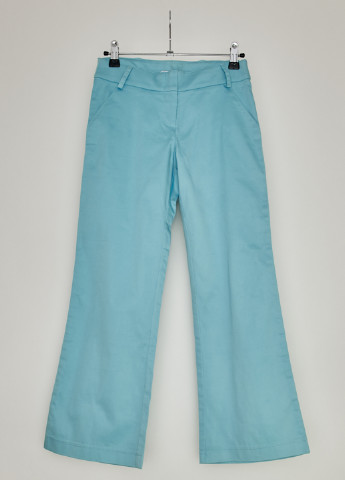 Голубые кэжуал демисезонные клеш брюки Mandarino