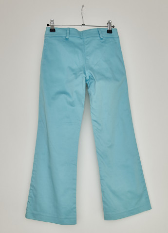 Голубые кэжуал демисезонные клеш брюки Mandarino
