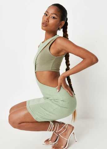 М'ятна кежуал сукня Missguided однотонна
