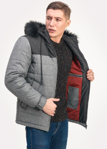 Сіра зимня куртка Riccardo