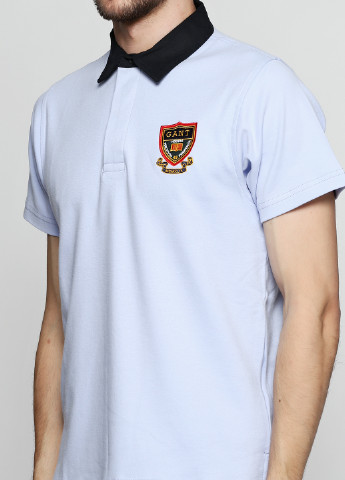 Сиреневая футболка-поло для мужчин Gant с надписью