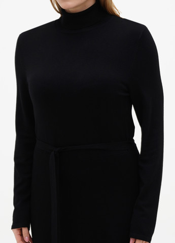 Чорна кежуал сукня сукня-водолазка S.Oliver однотонна