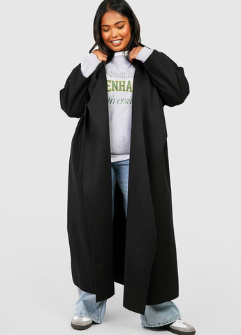 Чорне демісезонне Пальто Boohoo
