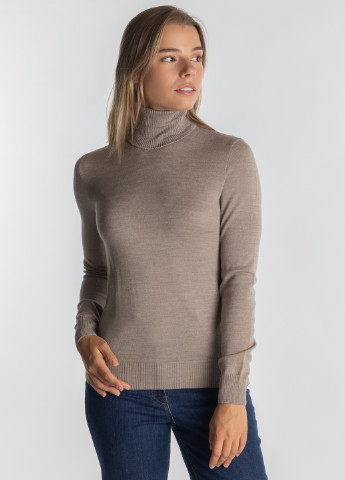Бежевый зимний свитер женский Arber Roll-neck WSiva WTR124