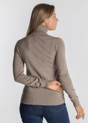 Бежевий зимовий светр жіночий Arber Roll-neck WSiva WTR124