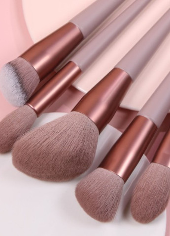 Набір пензлів для макіяжу кавовий 12 шт (2010) Fix (253337207)