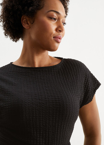 Черное кэжуал платье а-силуэт C&A однотонное