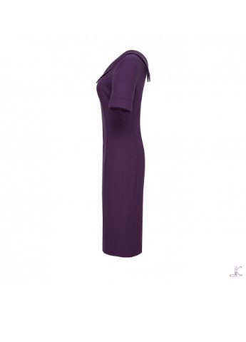 Фиолетовое деловое платье футляр LKcostume однотонное