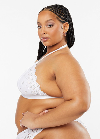 Белый бюстгальтер Savage X Fenty без косточек полиамид