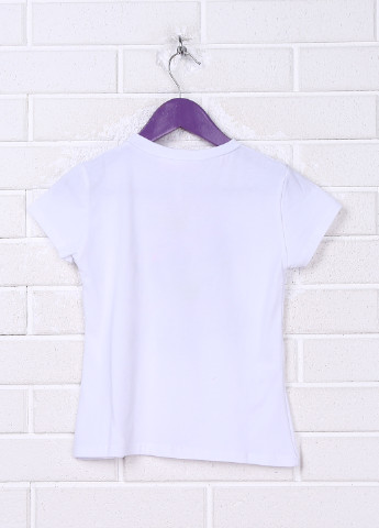 Белая летняя футболка с коротким рукавом Melany Rose