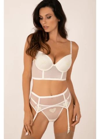 Сексуальні трусики стринги з низькою посадкою антично-білі SO SEXY MY HEART 3066 Kleo (251826777)