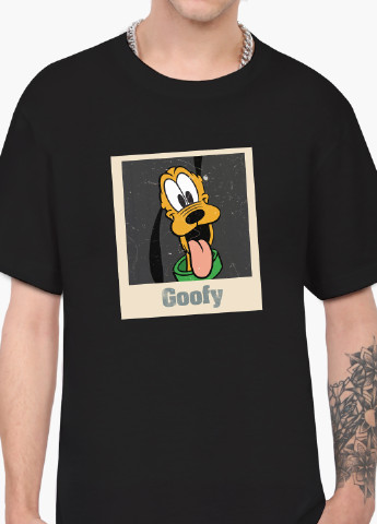 Черная футболка мужская гуфи луни тюнз (goofy looney tunes) (9223-2888-1) xxl MobiPrint