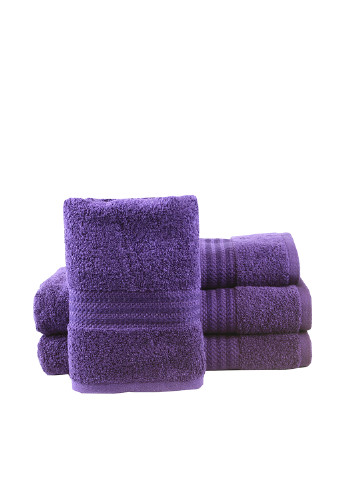 Hobby полотенце, 70х140 см однотонный фиолетовый производство - Турция