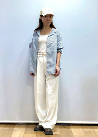 Блакитна всесезон піжама (сорочка, шорти) сорочка + шорти Uniqlo