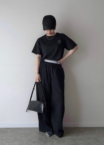 Блакитна всесезон піжама (сорочка, шорти) сорочка + шорти Uniqlo