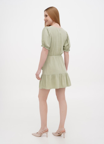 Оливкова (хакі) кежуал сукня на запах House однотонна