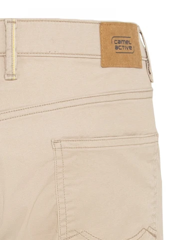 Кофейные демисезонные зауженные джинсы Pants 5-Pocket Camel Active