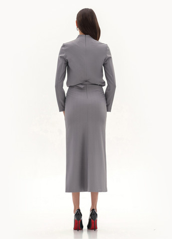 Сіра ділова, кежуал сукня BGL однотонна