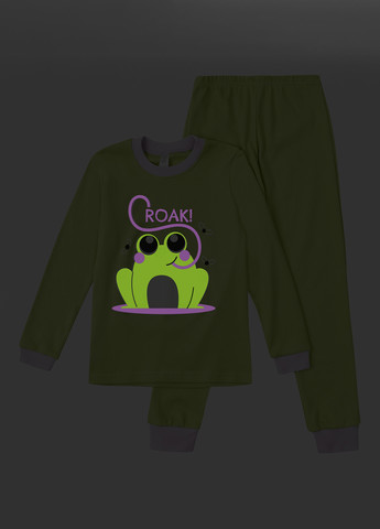 Зеленая всесезон пижама (свитшот, брюки) свитшот + брюки Garnamama