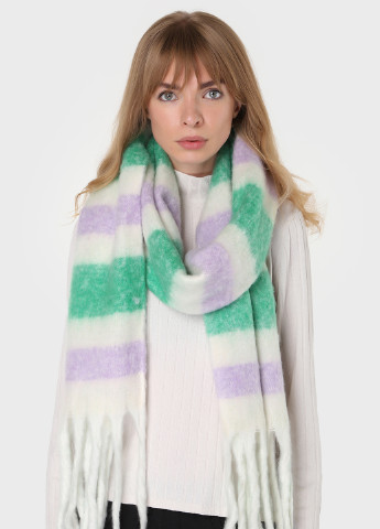 Теплый зимний шерстяной шарф с китицами (185*40см) 445009 Merlini абстрактный комбинированный кэжуал шерсть