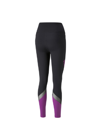 Легинсы Logo EVERSCULPT Women's Training Leggings Puma однотонные чёрные спортивные полиэстер, нейлон, эластан