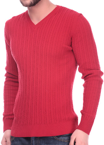 Красный демисезонный пуловер пуловер VD One