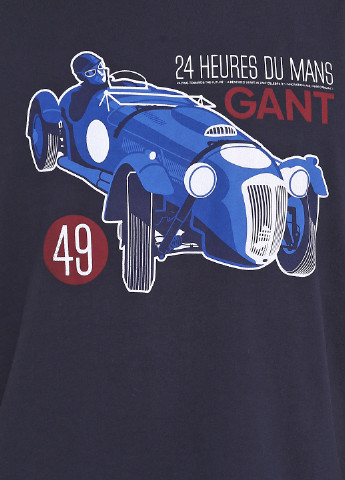 Синяя летняя футболка Gant
