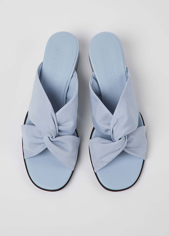 Голубые шлепанцы Camper