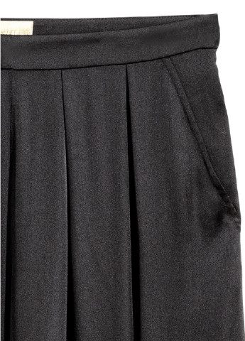Черные кэжуал летние клеш брюки H&M