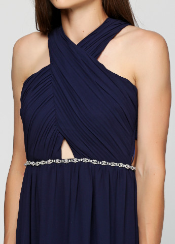 Темно-синее вечернее платье Young Couture