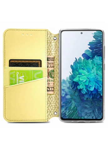 Шкіряний чохол книжка Mandala (PU) для Huawei P Smart (2021) / Y7a Жовтий (is_00000041391_5) Getman (250499330)