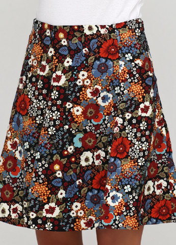 Черная кэжуал цветочной расцветки юбка Sinequanone мини