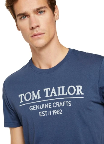 Світло-синя футболка Tom Tailor