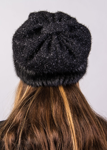 Женская трикотажная шапка с натуральный мехом норки Меховой Стиль Боярка (249609552)